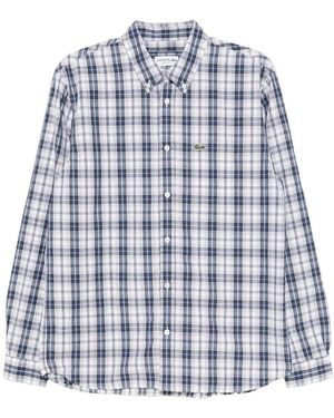 Lacoste Checked Shirt - Blue