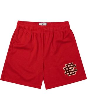 Eric Emanuel Basic Logo-Print Shorts - Red