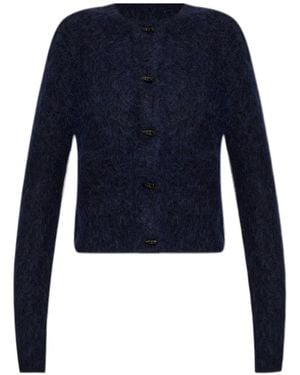 Munthe Nolocca Toggle-Fastening Cardigan - Blue