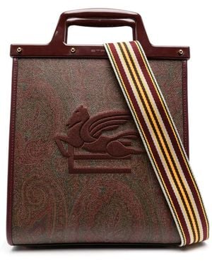 Etro Medium Paisley Love Trotter Tote Bag - Brown