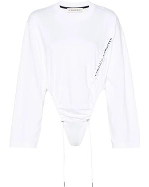 Y. Project Body À Logo Imprimé - Blanc