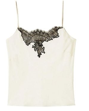 Twinset Lace-Trimmed Camisole - Natural