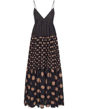 Simon Miller Romi Polka-Dot Maxi Dress - White