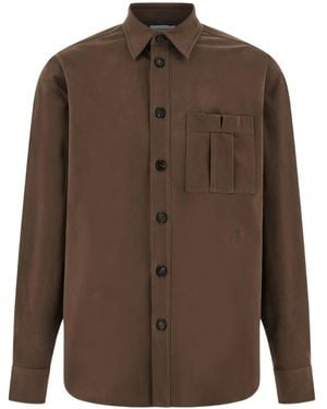 Ferragamo Klassische Hemdjacke - Braun