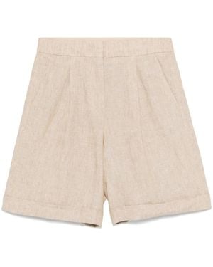 Peserico Linen Shorts - Natural