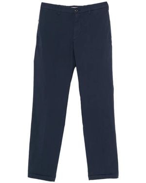 40 Weft Pantalon Évasé À Boutonnière - Blue