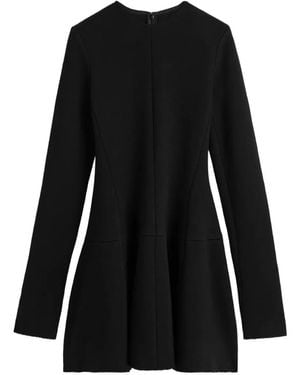 TOTEME Wool Skater Dress - Black