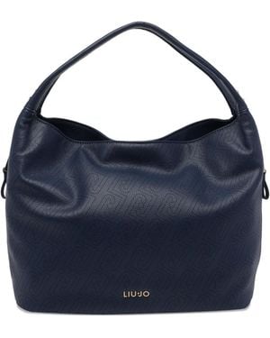Liu Jo Logo-Detail Tote Bag - Blue