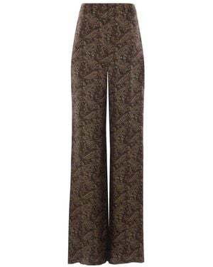 Saint Laurent Gerade Hose - Braun