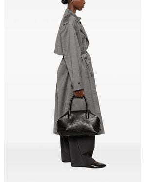 THEMOIRÈ Small Talia Trank Crinkled Tote Bag - Gray