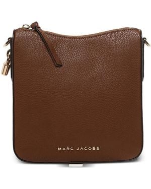 Marc Jacobs Padlock Leather Shoulder Bag - Brown