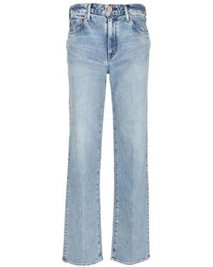 Moussy Jean Kingston À Coupe Droite - Bleu