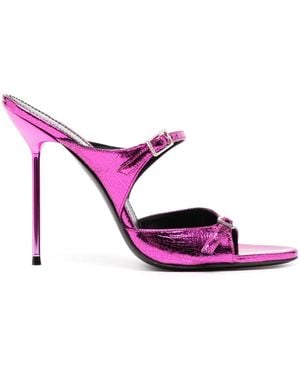 Paris Texas Layla 105Mm Metallic Court Shoes - Pink