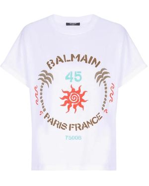 Balmain Printed T-Shirt - White
