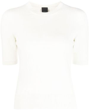 Lorena Antoniazzi Short-Sleeved Knitted Top - White