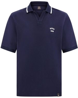 BOGGI Piqué Polo Shirt - Blue