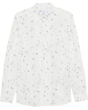 Paul Smith Long-Sleeve Buttoned Shirt - White