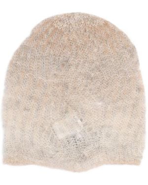 Kangra Beanie Mit Gebürstetem Finish - Natur