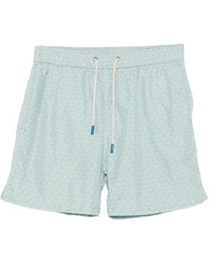 Fefe Bañador Con Peces Estampados - Azul