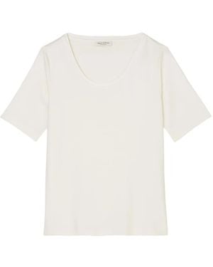 Marc O' Polo Scoop-Neck Short-Sleeve T-Shirt - White