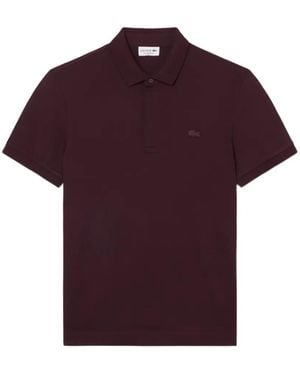 Lacoste Logo-Patch Polo Shirt - Purple