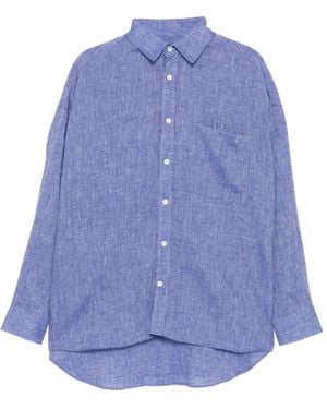 N.Peal Cashmere Chemise Valencia - Bleu