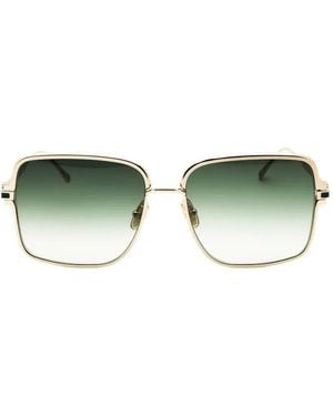 Ferragamo Lunettes De Soleil À Monture Carrée - Green