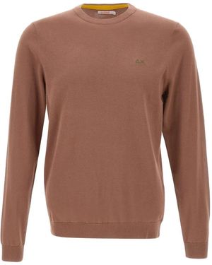 Sun 68 Pullover mit Rundhalsausschnitt - Braun