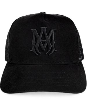 Amiri Logo-Embroidered Mesh-Panel Baseball Cap - Black