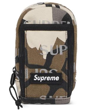 Supreme Marsupio Con Stampa Camouflage E Logo - Nero