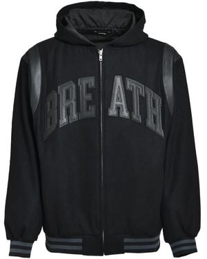 BREATH Bomber Con Applicazione Logo - Nero