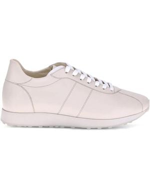 The Row Baskets En Cuir À Lacets - Rose