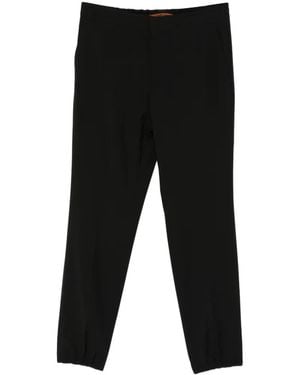 ZEGNA Concealed-Fastening Gathered Trousers - Black