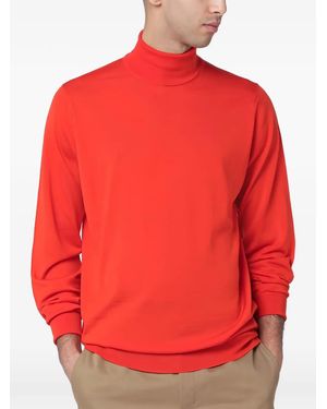 John Smedley Roll-Neck Richards Jumper - Red