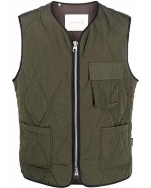 Mackintosh General Quilted Nylon Gilet - Green