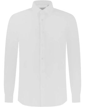 Corneliani Camicia Con Colletto Ampio - Bianco
