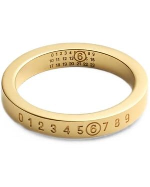 MM6 by Maison Margiela Numeric Ring - Metallic