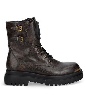 Just Cavalli Buckle-Detail Boots - Black