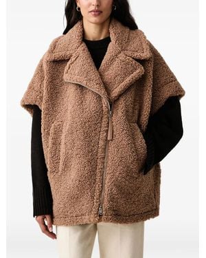 DKNY Chaqueta Oversize Texturizada - Marrón