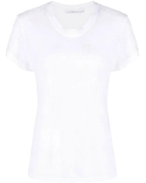 IRO Short-Sleeved Linen T-Shirt - White