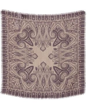 Etro Paisley-Print Scarf - Natural