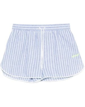 Off-White c/o Virgil Abloh Striped Shorts - Blue