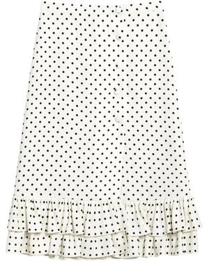 Valentino Garavani Midirock Mit Polka Dots - Weiß
