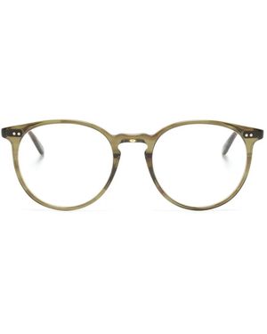 Garrett Leight Morningside Brille Mit Rundem Gestell - Grün