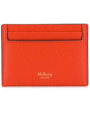 Mulberry Compact Logo Cardholder - Red