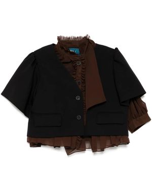 Kolor Layered Jacket - Black