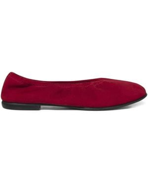 Jonathan Simkhai Danna Round-Toe Ballet Flats - Red
