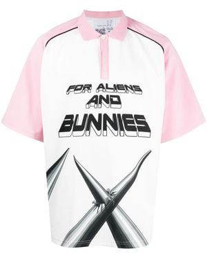 Natasha Zinko Techno For Aliens And Bunnies Polo Shirt - White