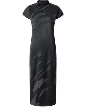 Shanghai Tang Abito Con Motivo Jacquard - Nero
