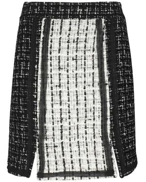 KARL LAGERFELD Bouclé Mini Skirt - Black